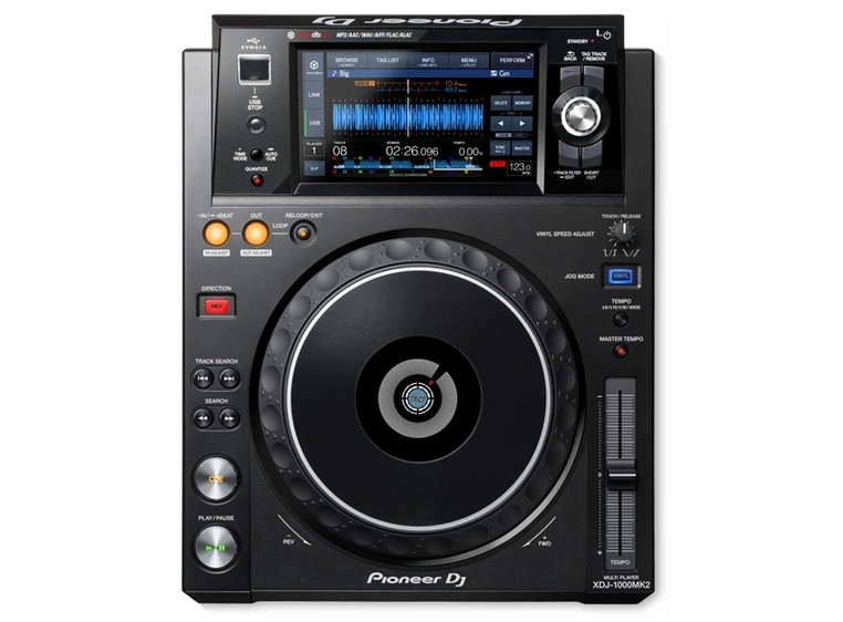 Pioneer XDJ-1000MK2 DJ kontroller, USB og berøringsskjerm 